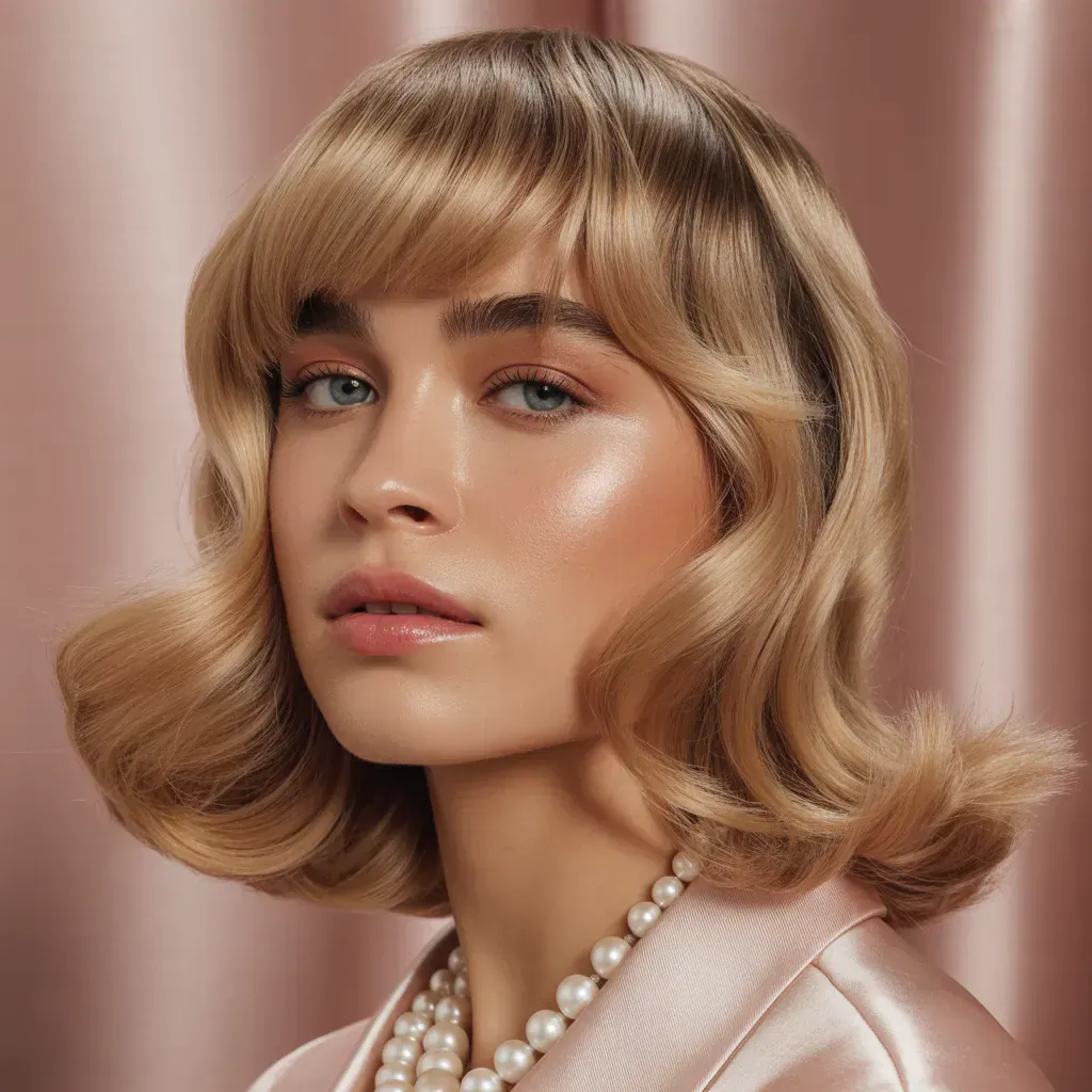 shoulder length haircuts with bangs