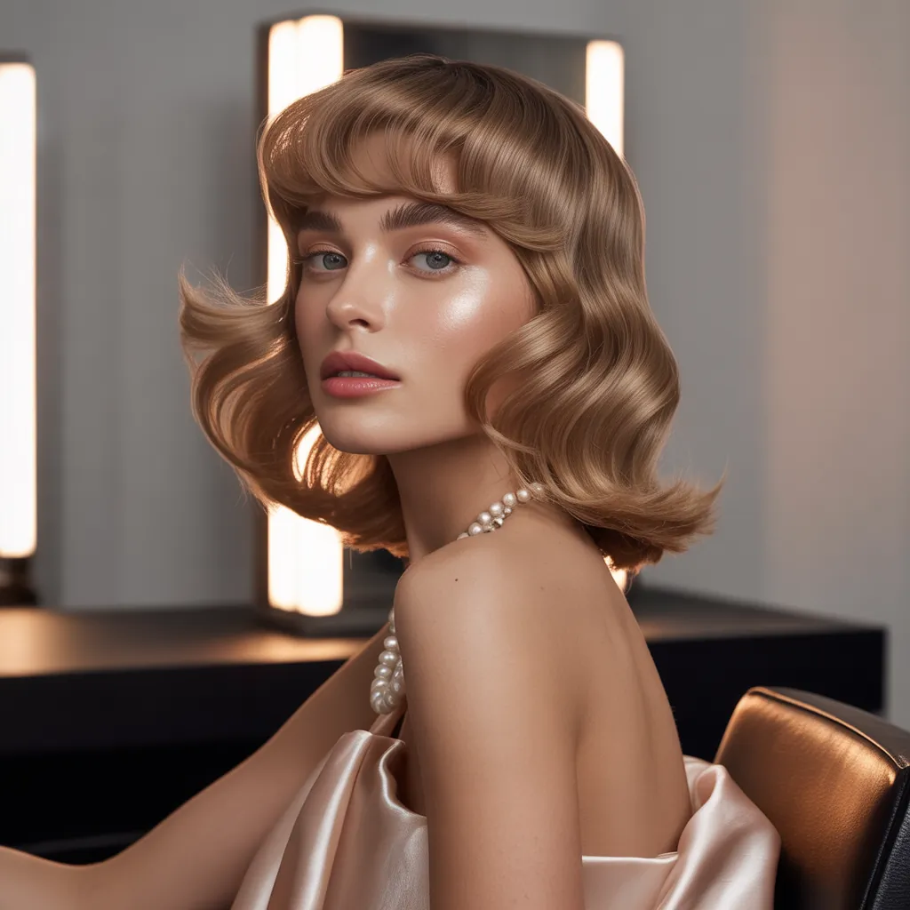 shoulder length haircuts with bangs