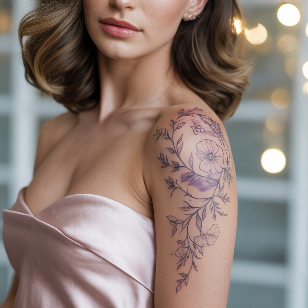 shoulder tattoos women