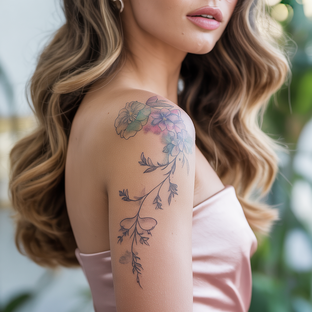 shoulder tattoos women