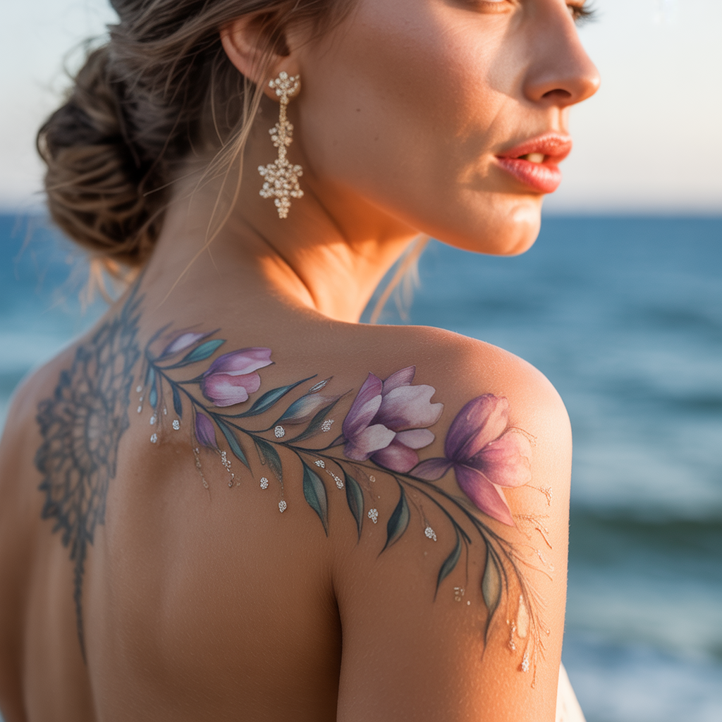 shoulder tattoos women