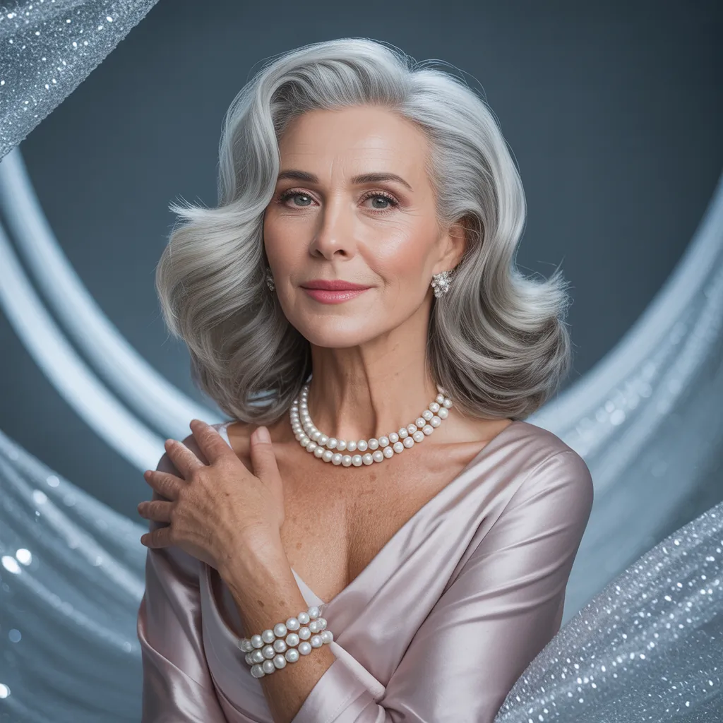 silver hair color ideas for women over 45