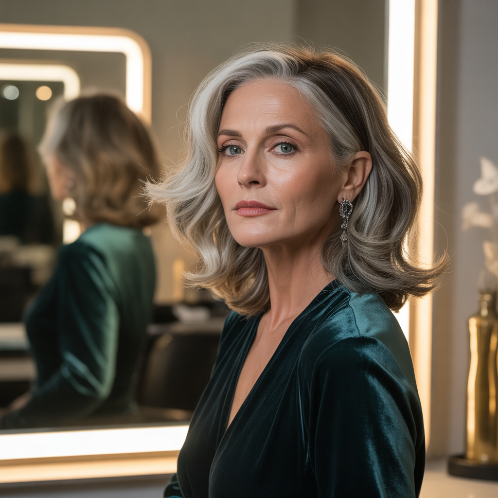 silver hair color ideas for women over 45