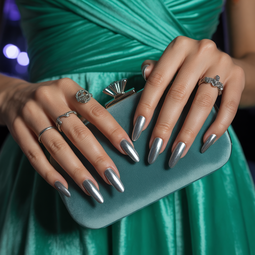 silver nails