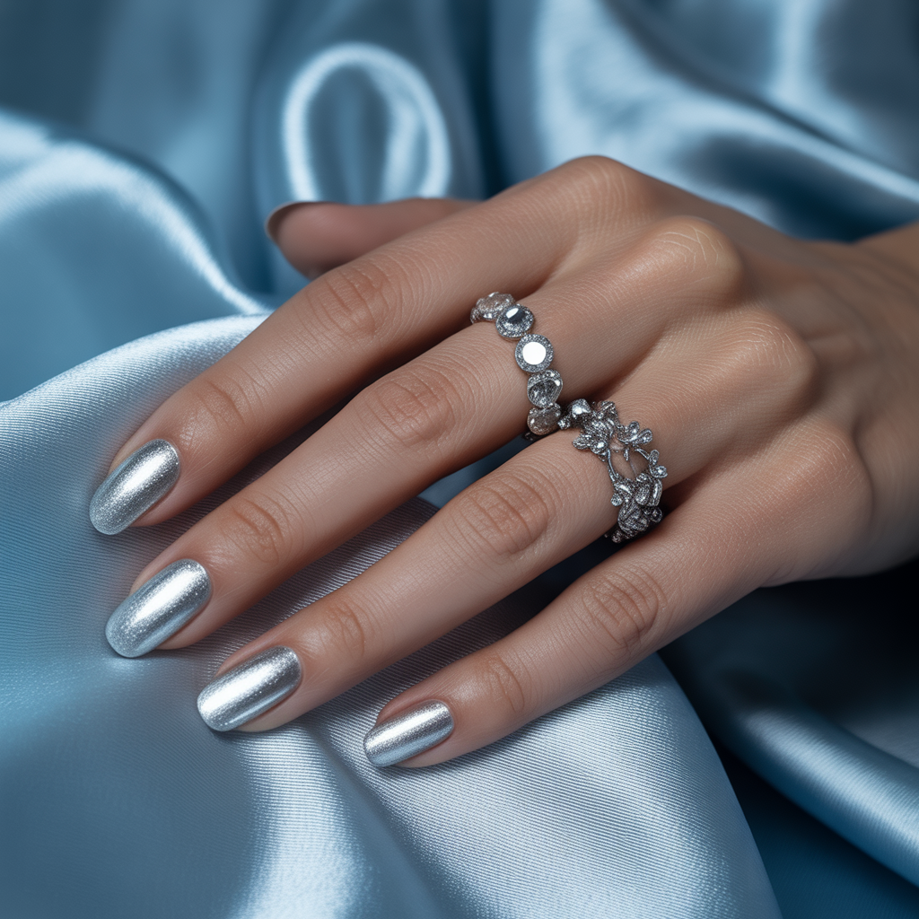 silver nails
