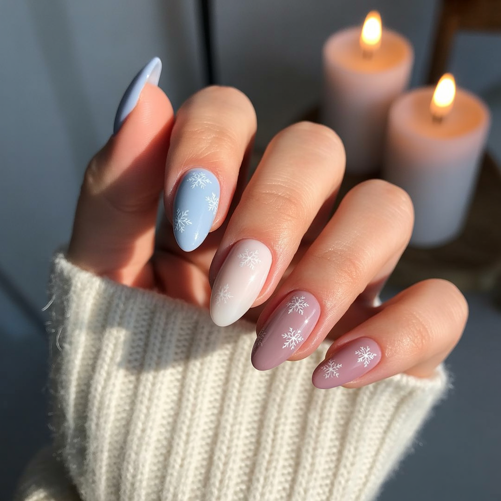 simple winter nails