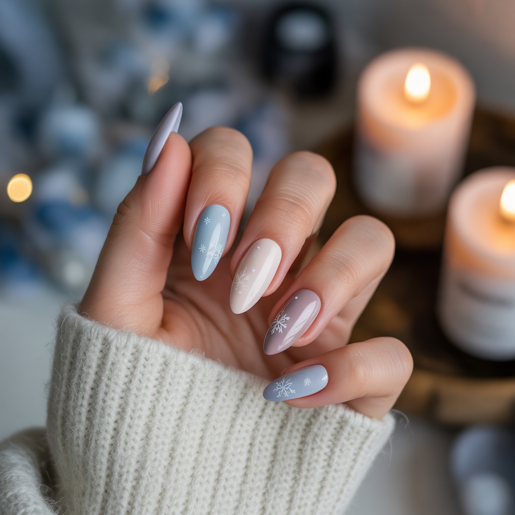 simple winter nails