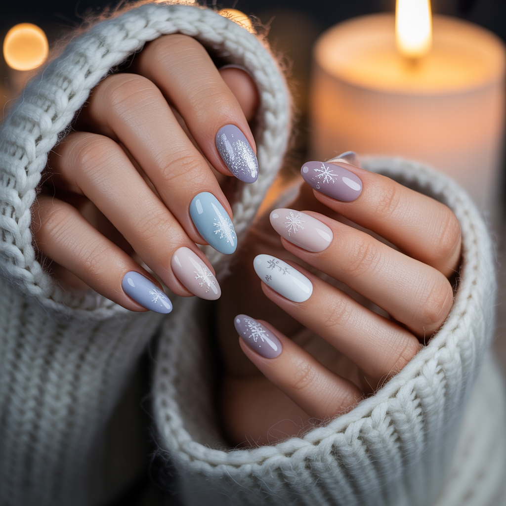 simple winter nails