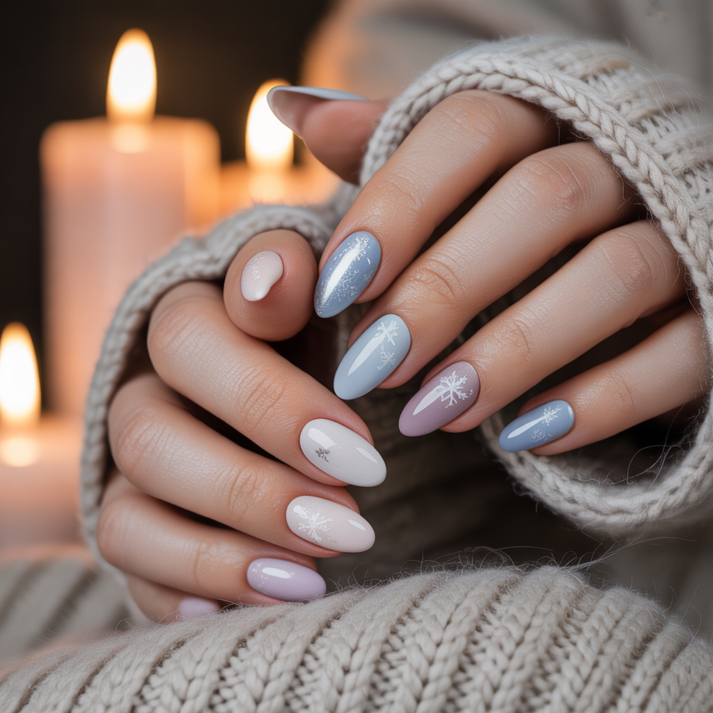 simple winter nails