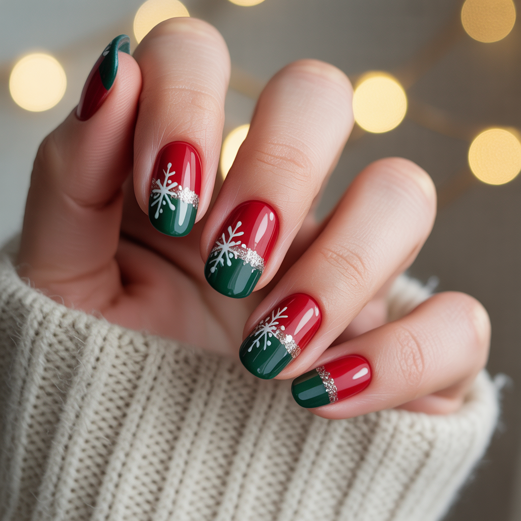 simple xmas nails