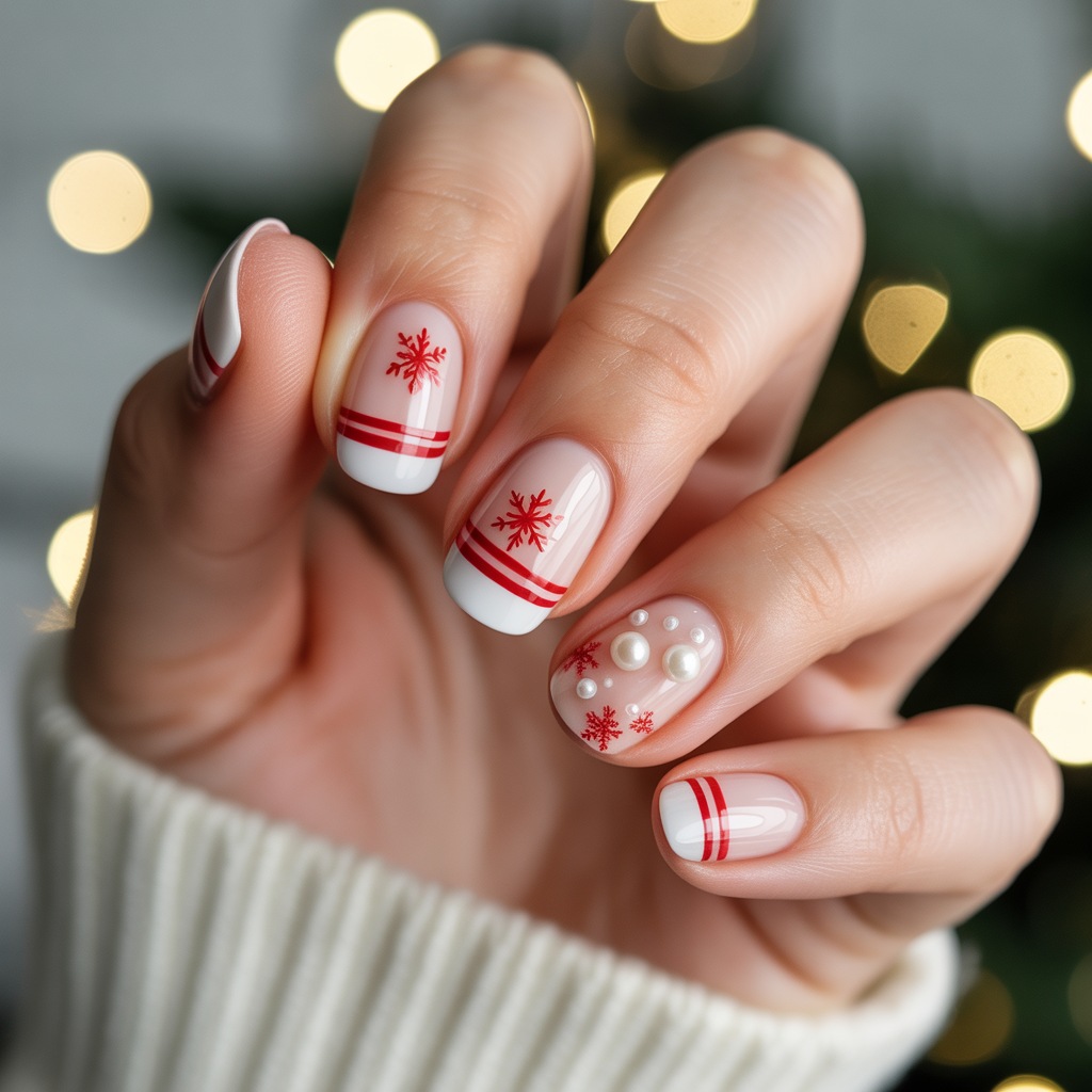 simple xmas nails