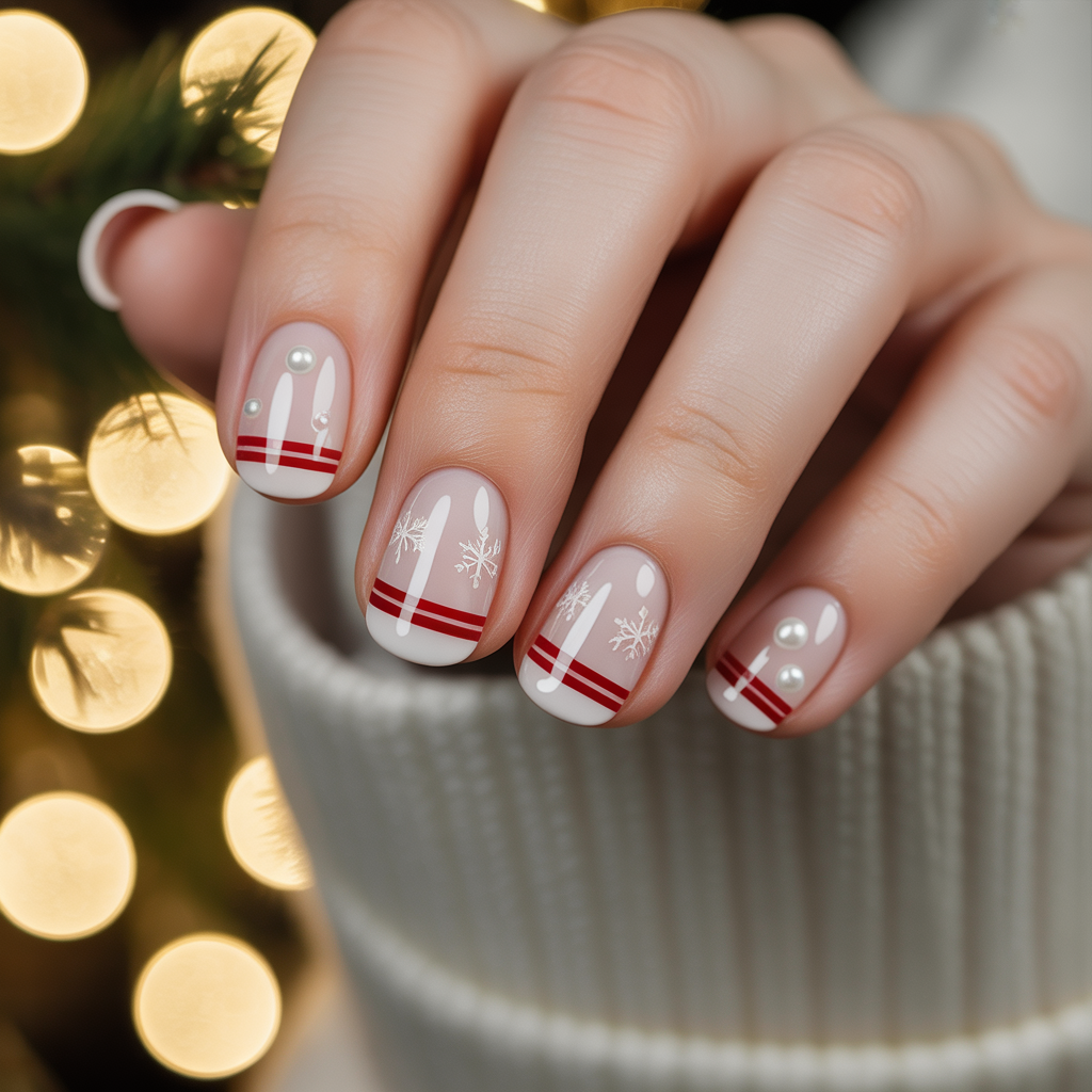 simple xmas nails