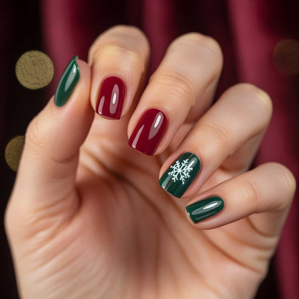 simple xmas nails