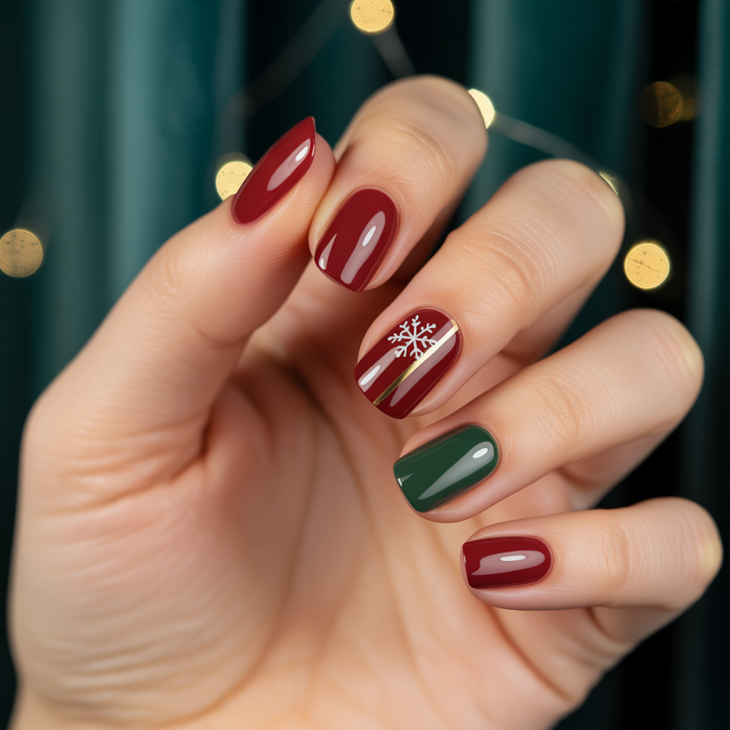 simple xmas nails