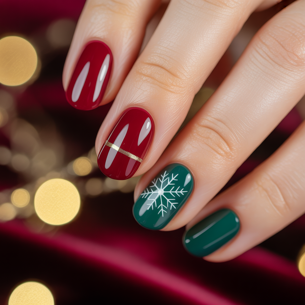 simple xmas nails