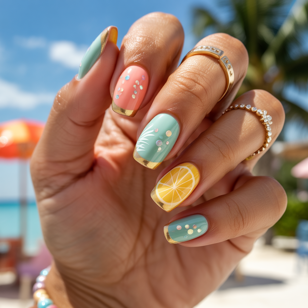 spring break nails