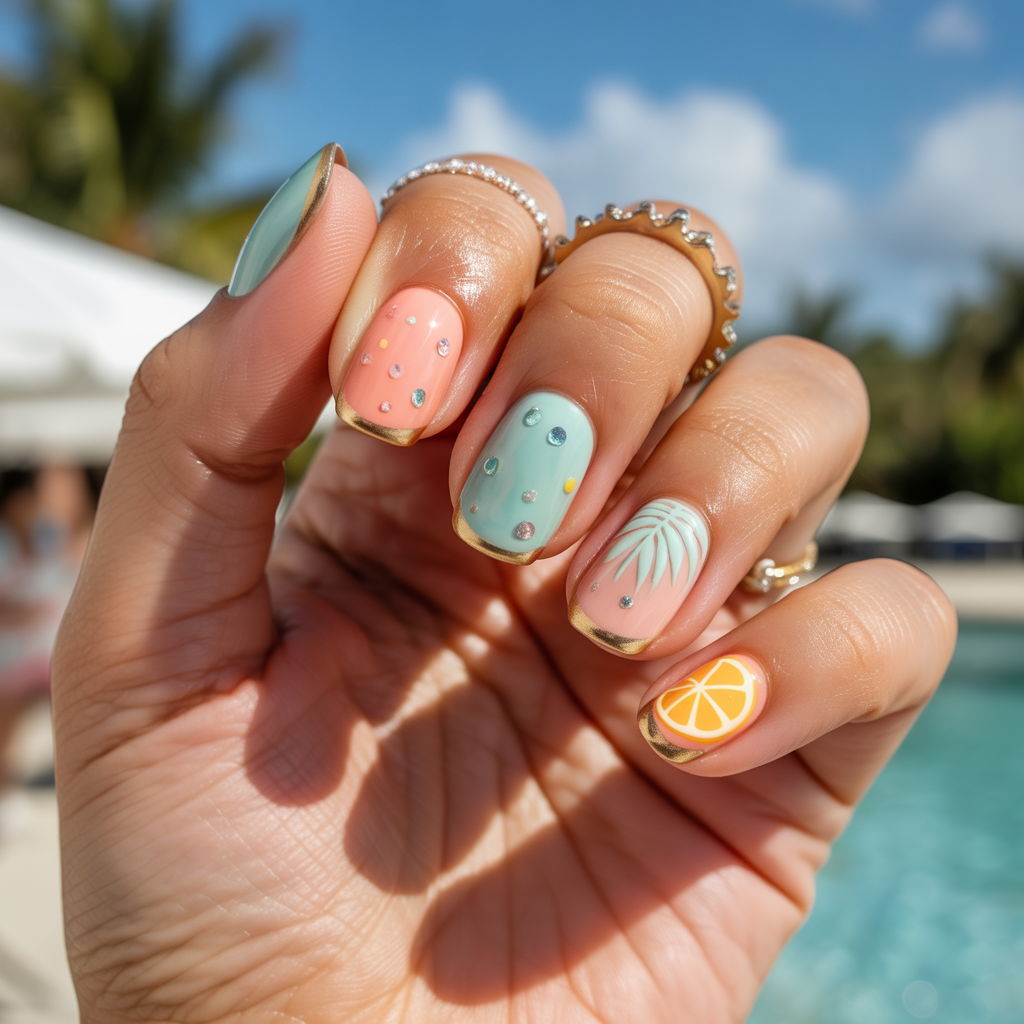 spring break nails