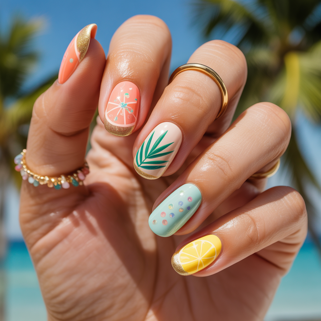 spring break nails