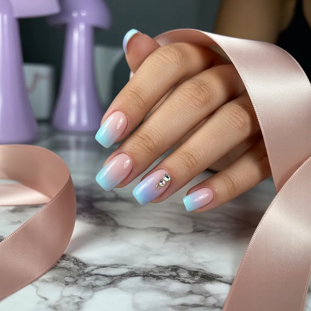 square short acrylic nails