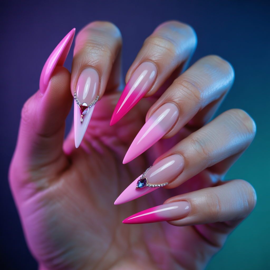 stiletto nails