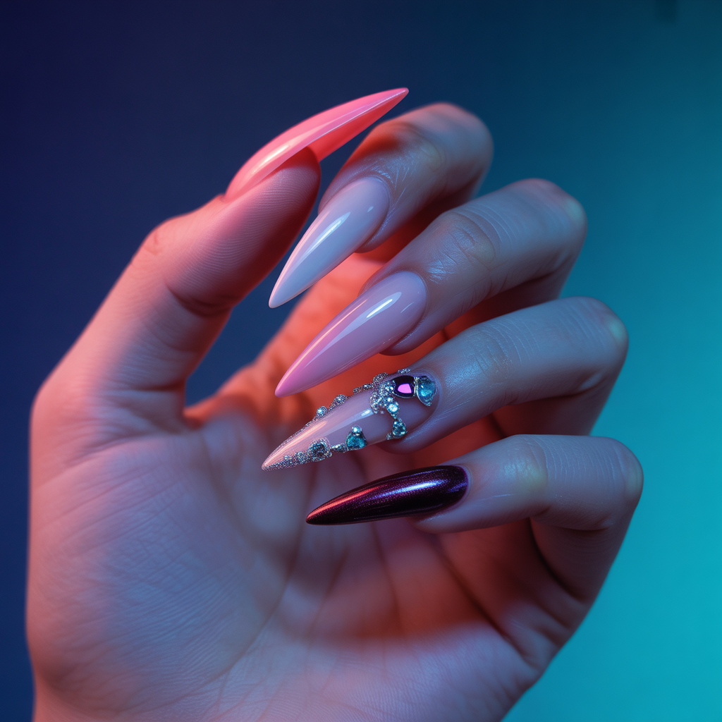 stiletto nails