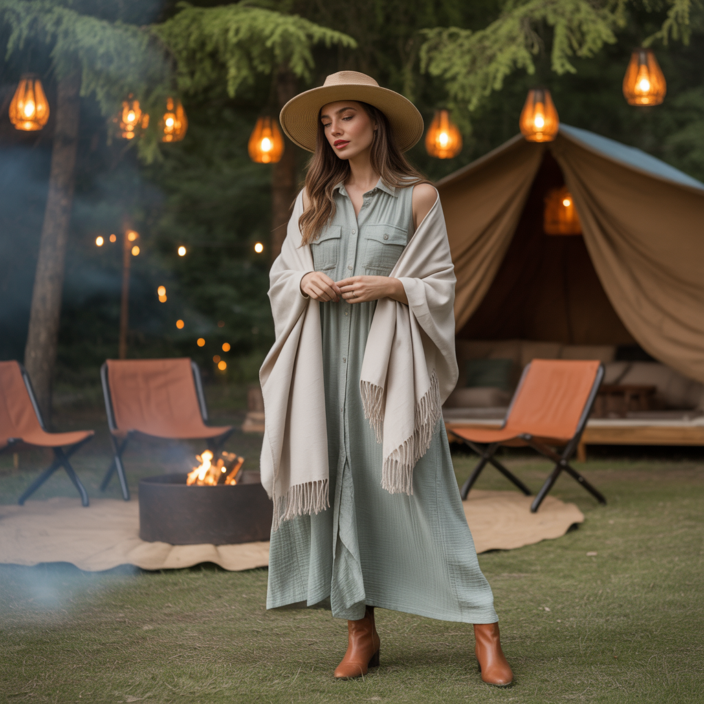 stylish practical glamping looks