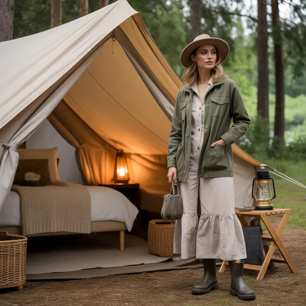 stylish practical glamping looks