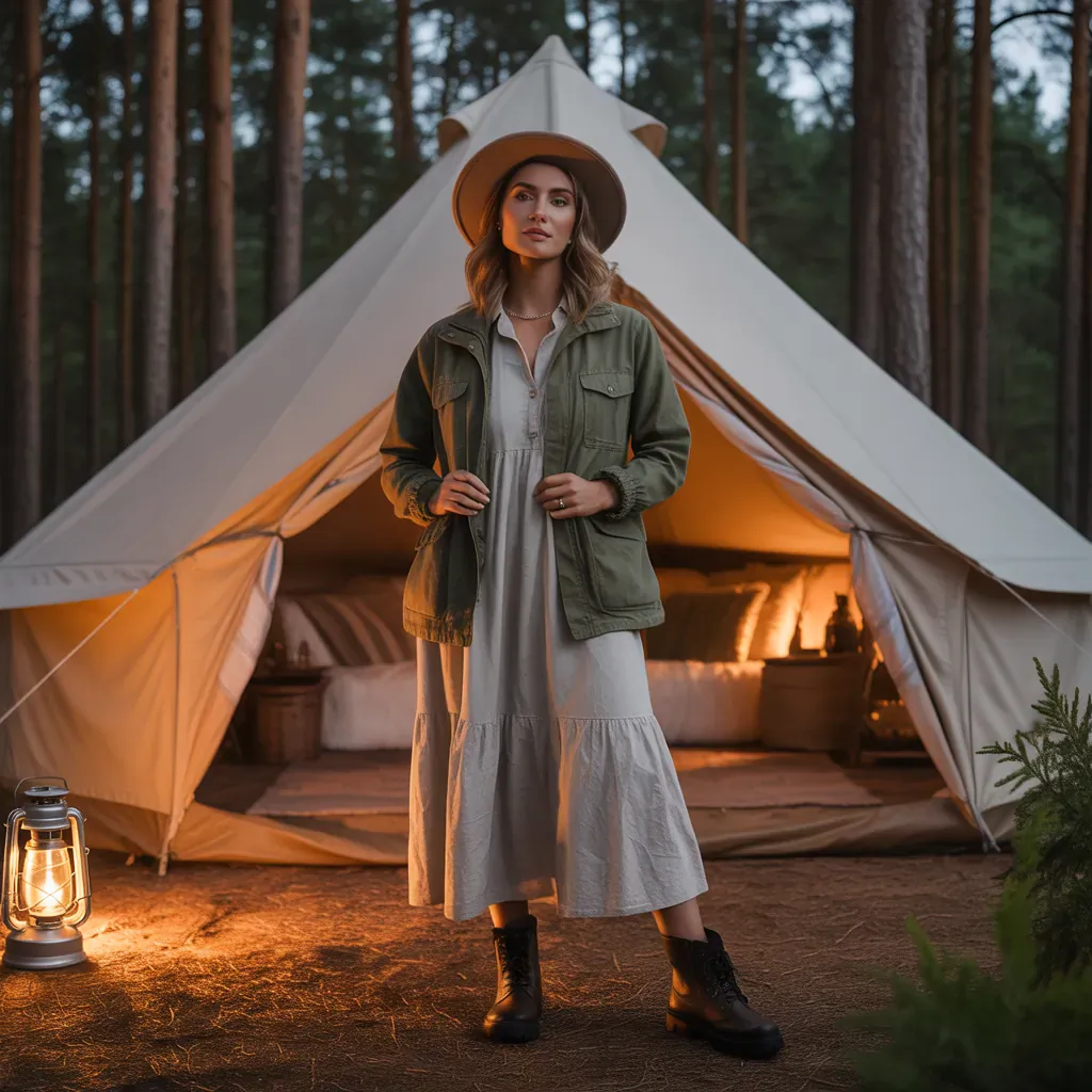 stylish practical glamping looks