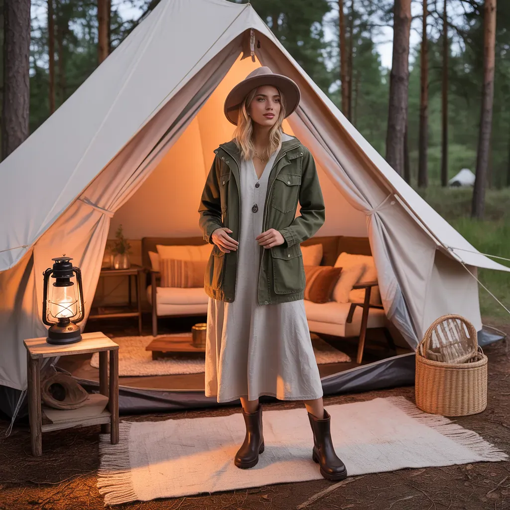 stylish practical glamping looks