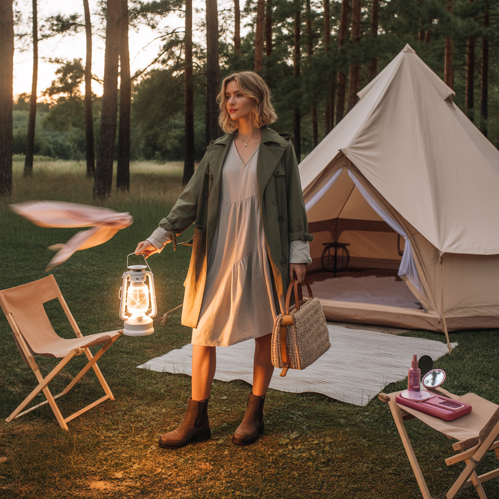 stylish practical glamping looks
