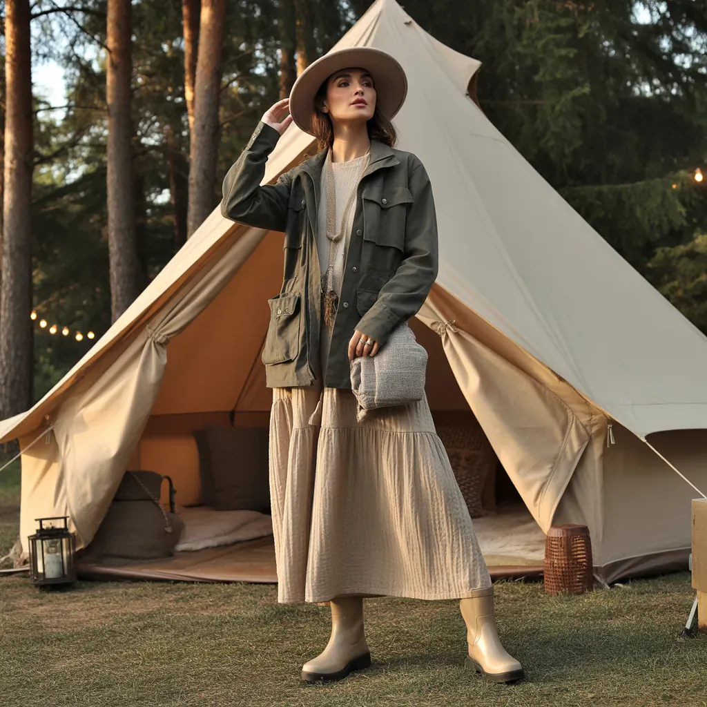 stylish practical glamping looks