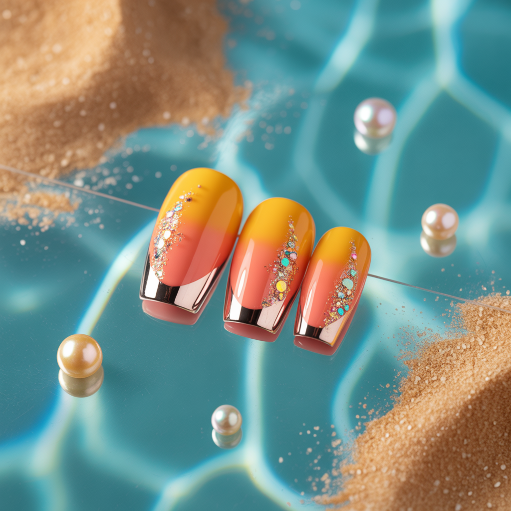 summer coffin nails