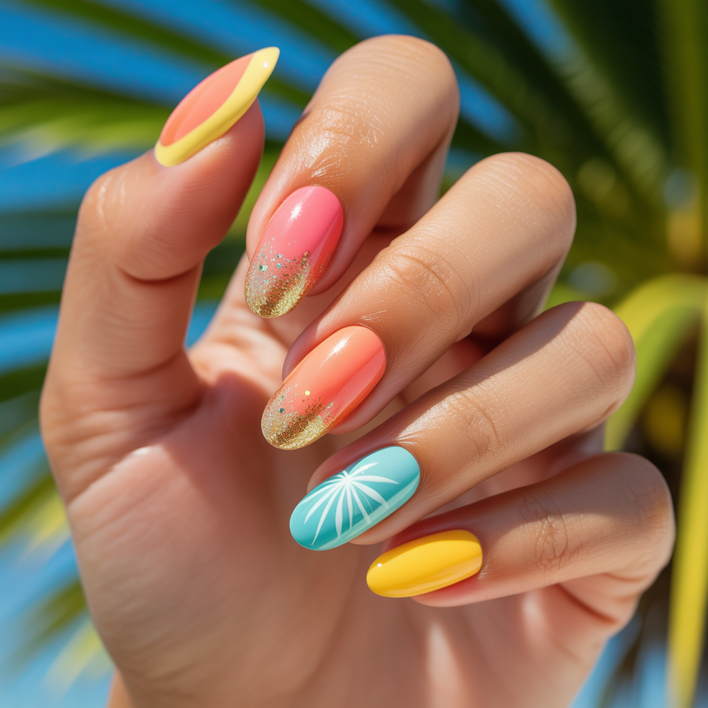 summer holiday nails