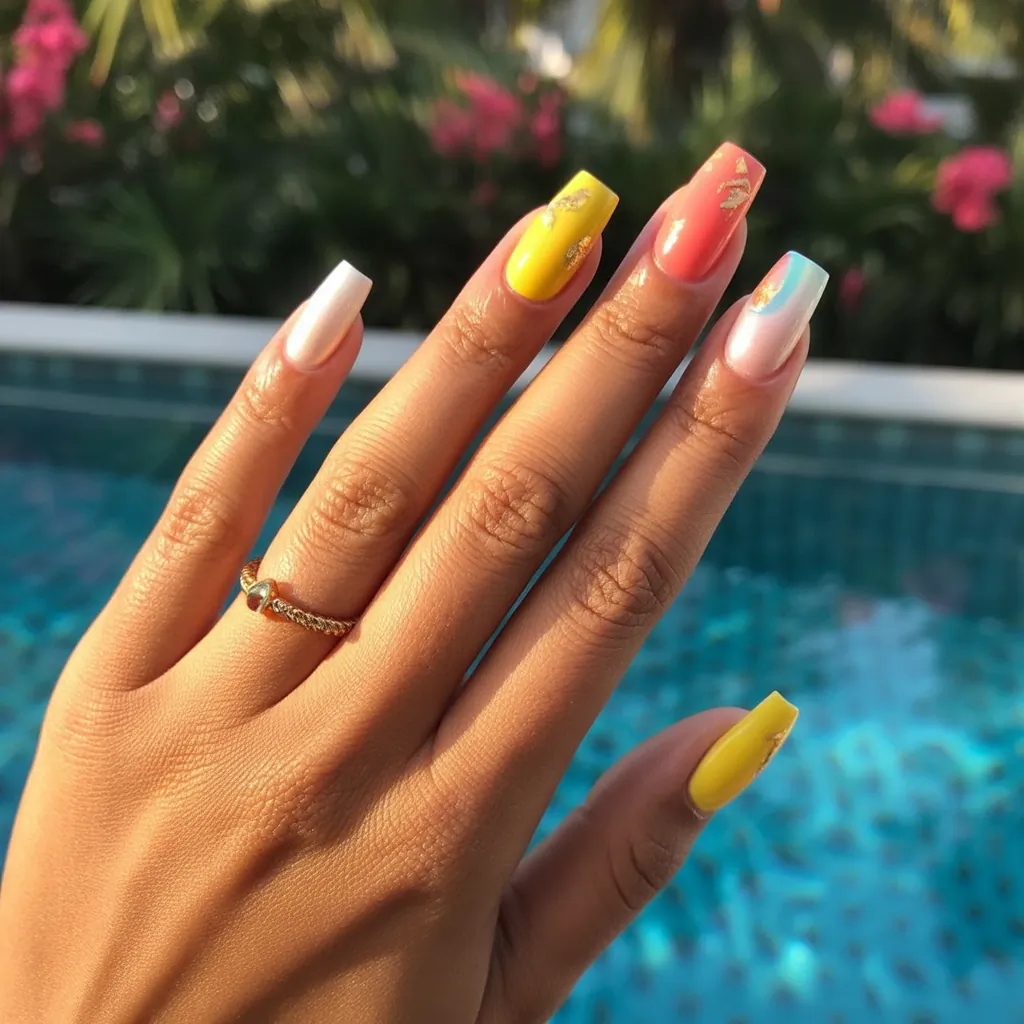 summer short coffin nails