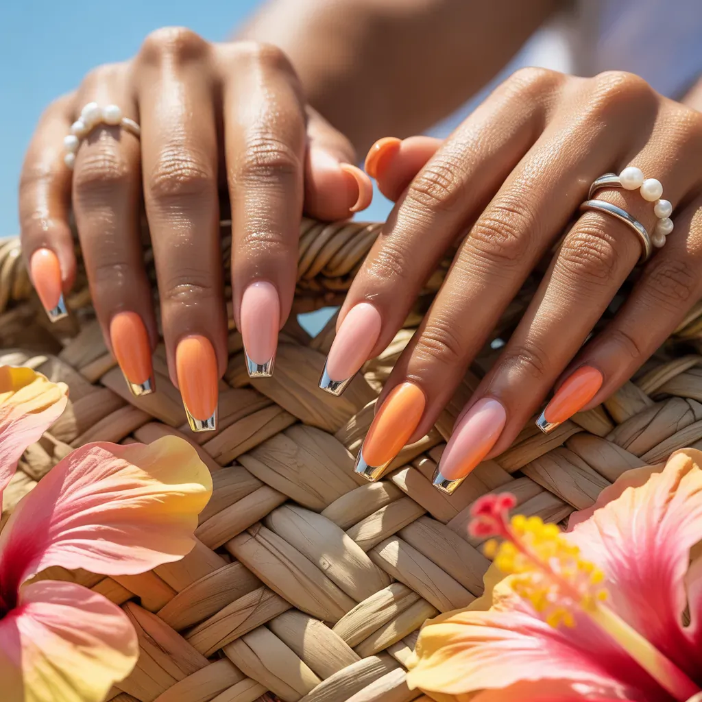 summer short coffin nails