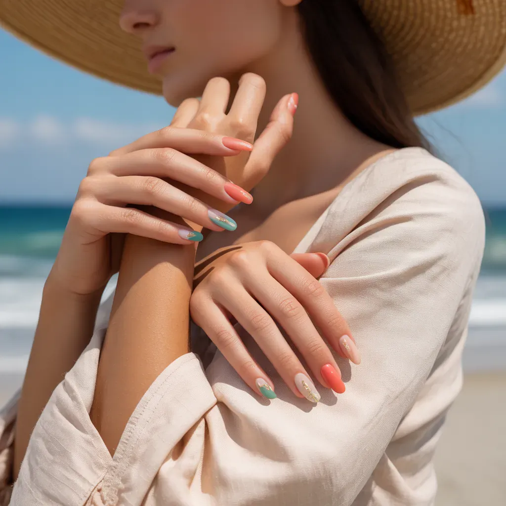 summer short coffin nails