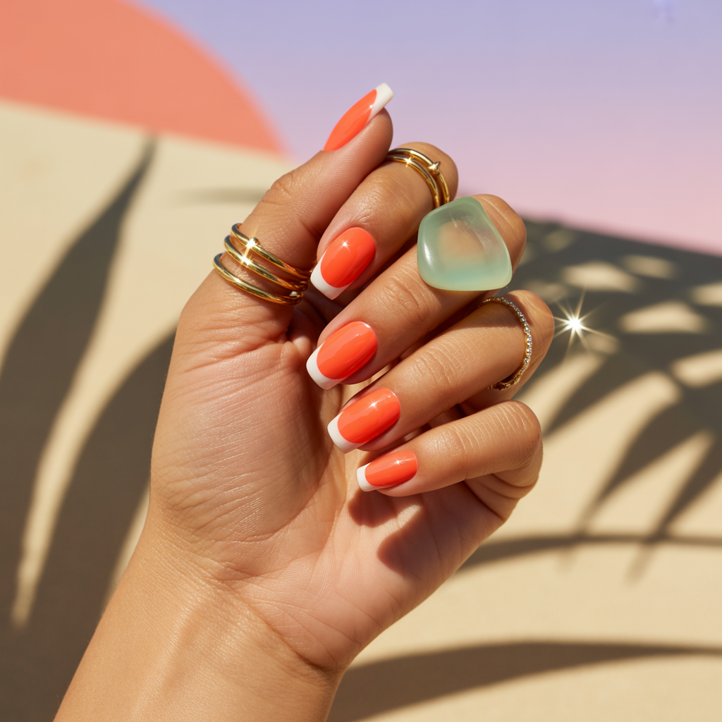 summer short coffin nails