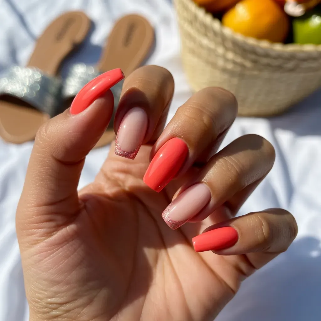 summer short coffin nails