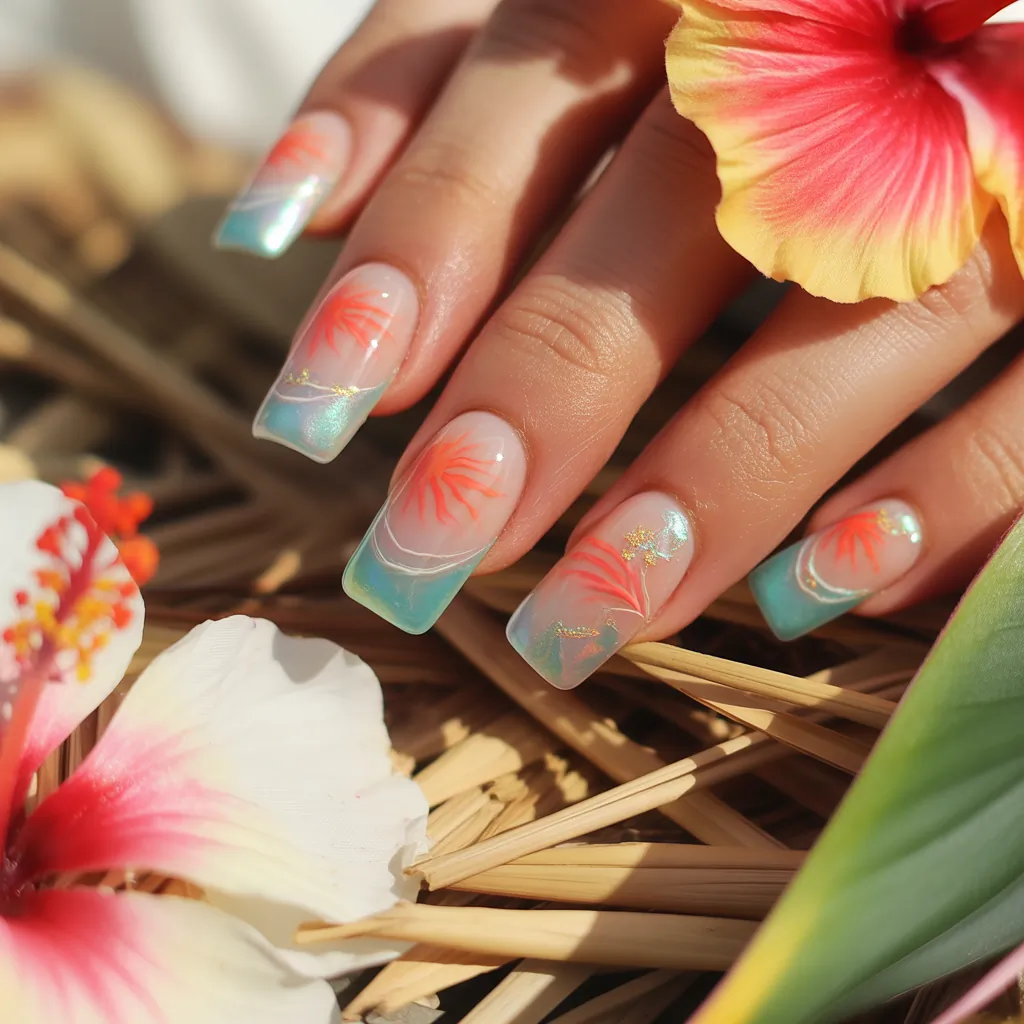 summer short coffin nails