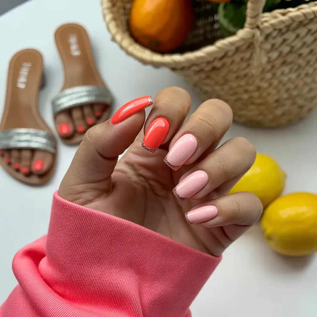 summer short coffin nails