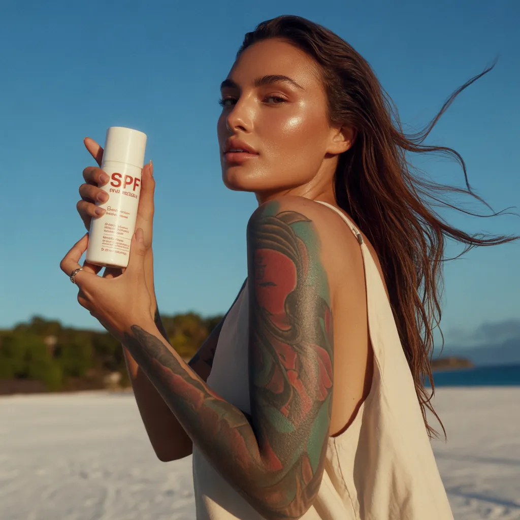 tattoo tanning lotion sun protection