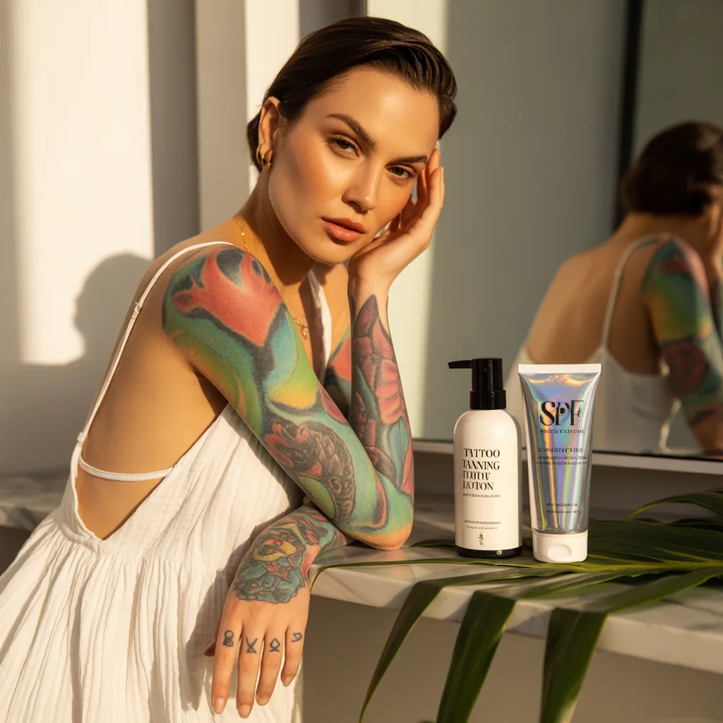 tattoo tanning lotion sun protection