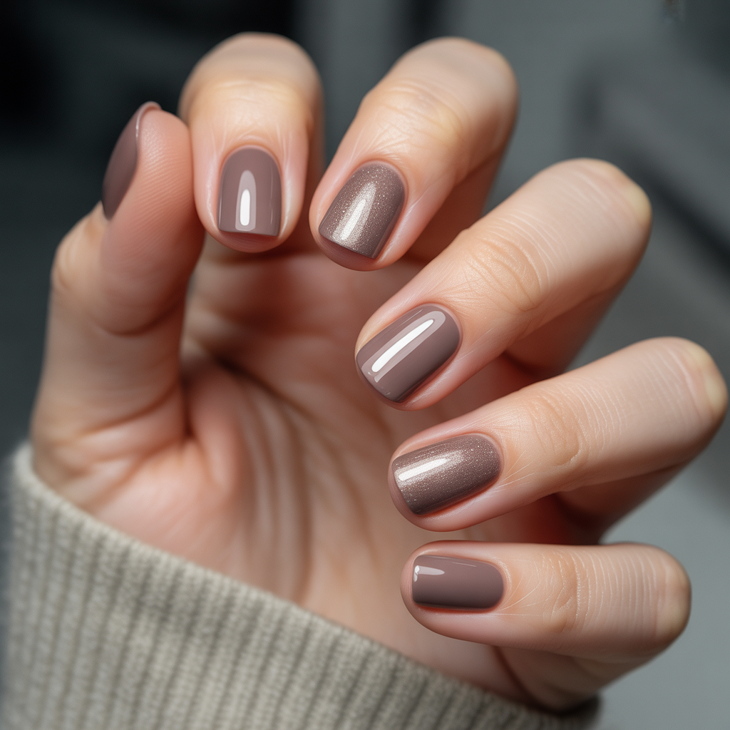 taupe nails