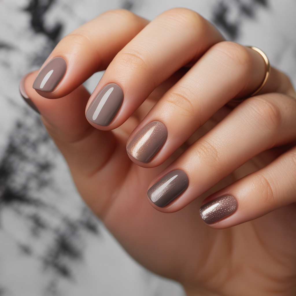 taupe nails
