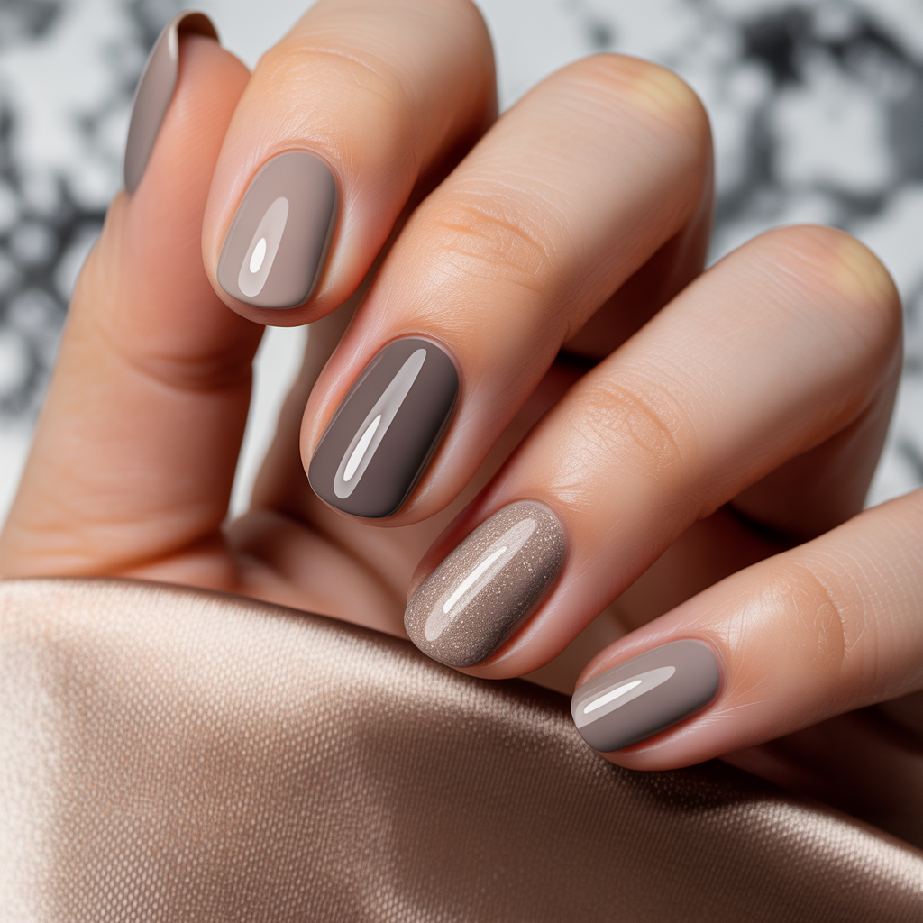 taupe nails