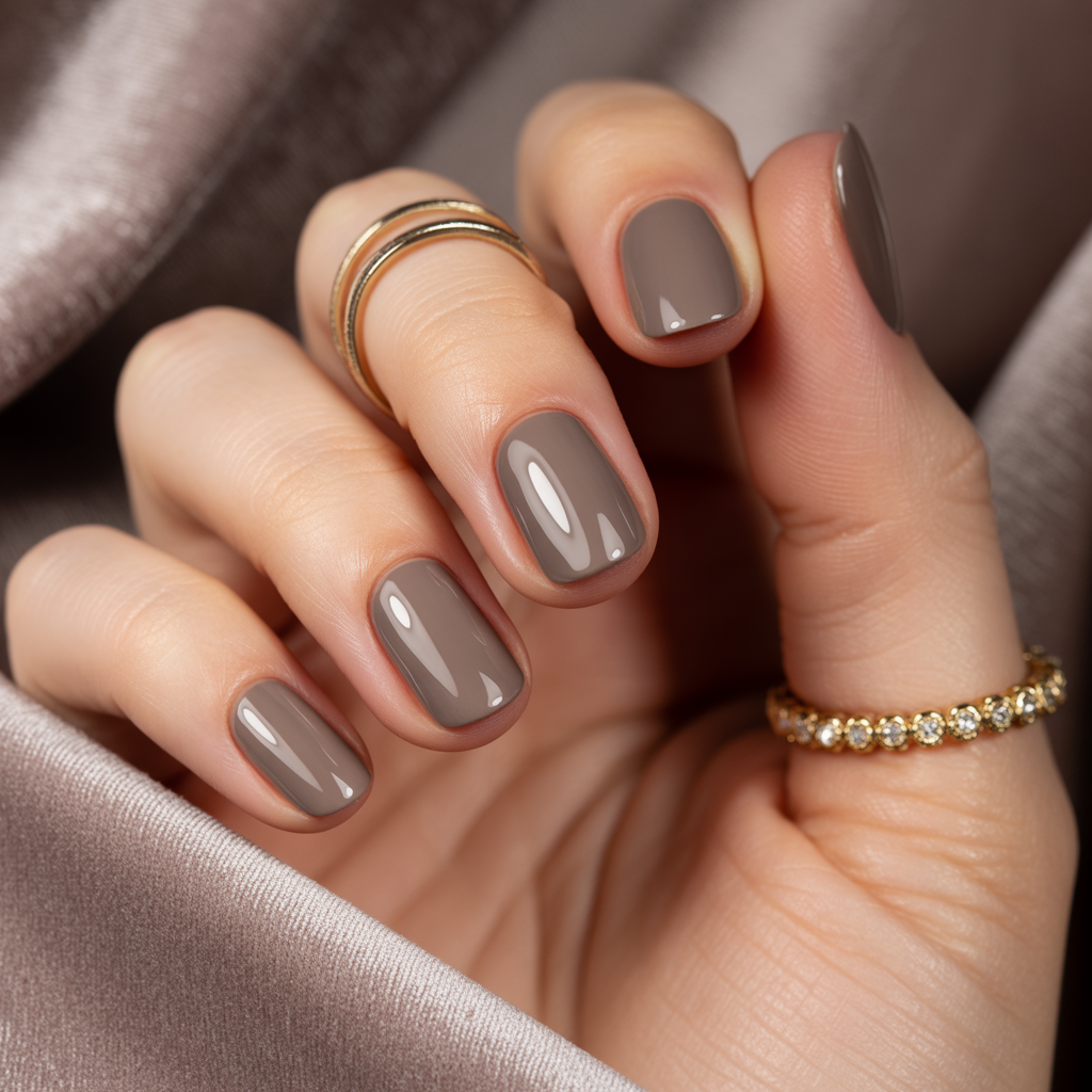 taupe nails