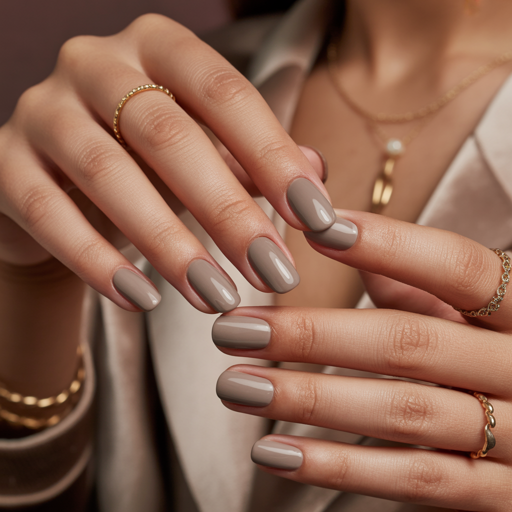 taupe nails