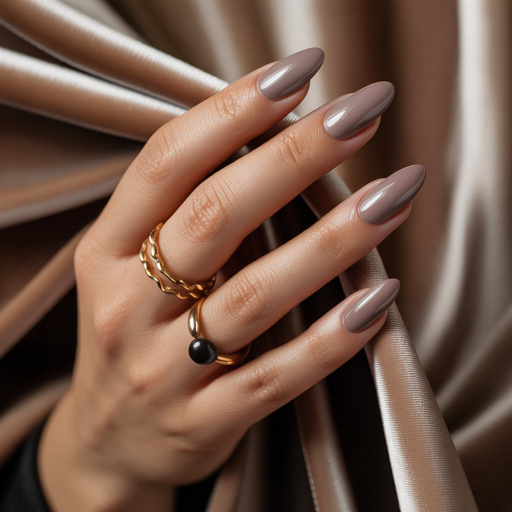 taupe nails