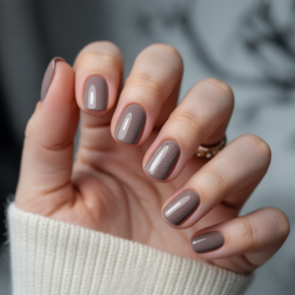 taupe nails