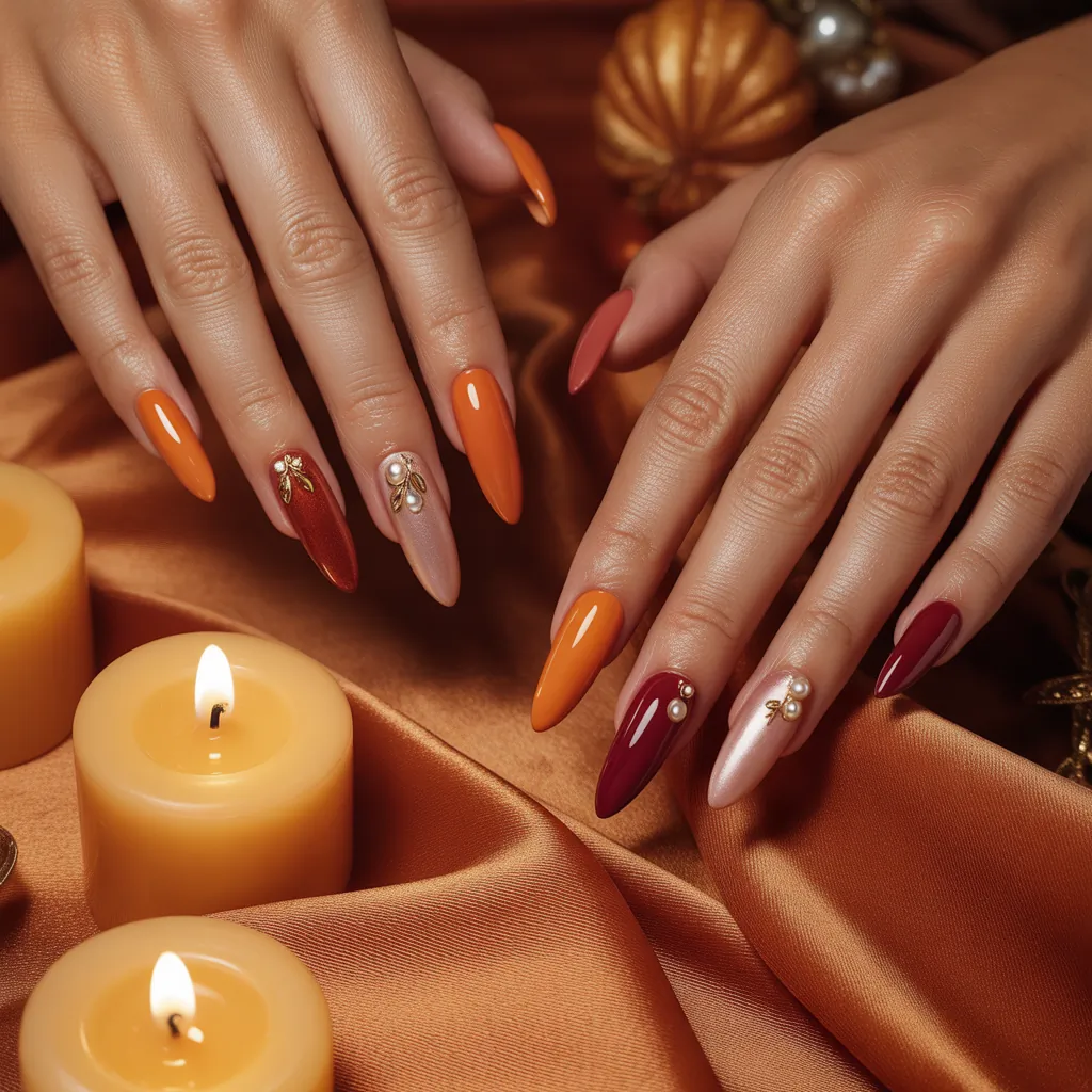 thanksgiving nail ideas